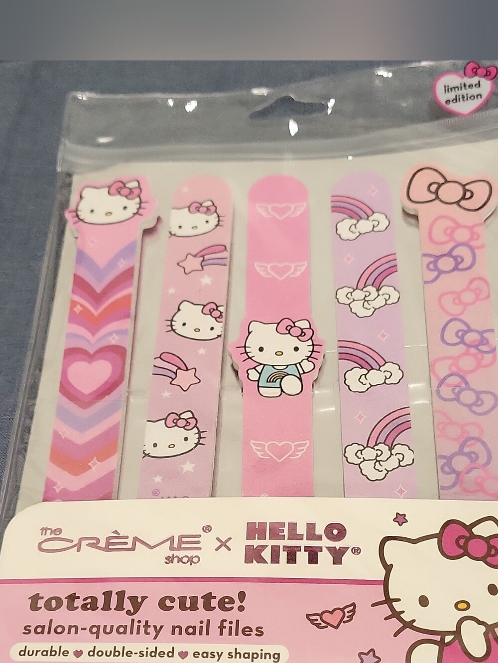 Hello Kitty Pink Patterned Kids Nail Files Set